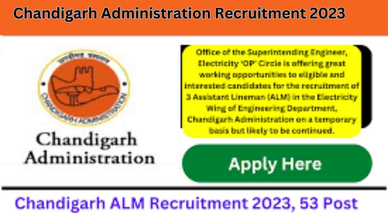 Chandigarh Administration ​Recruitment 2023